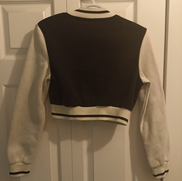 Shein/Cropped Varsity Style Jacket/Y2K/Small - Picture 4 of 4